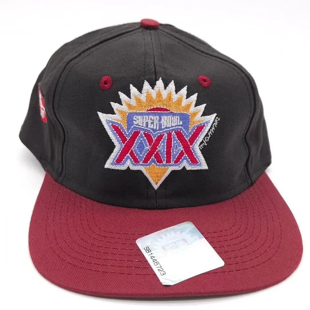 1995 Super‎ Bowl XXIX 29 Chargers VS 49ers Logo 7 Snapback Trucker Hat Ball Cap